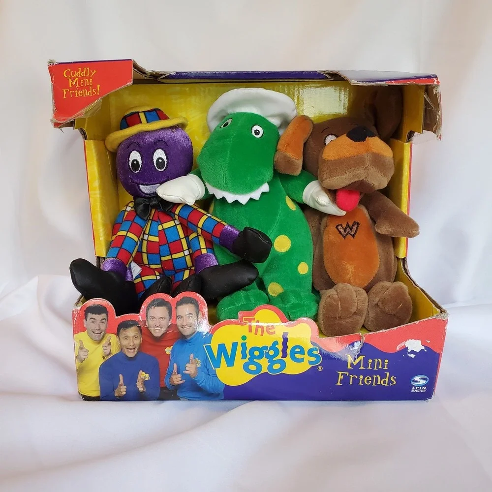 The Wiggles Mini Friends Henry Octopus Dorothy Dinosaur Wags Dog Plush Toys 2003